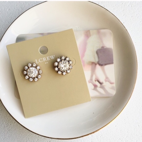 J Crew round crystal earrings - Picture 4 of 6
